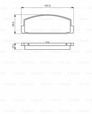 Mazda 6 2.3 2002-2007 Bosch Arka Balata NETPAR24045