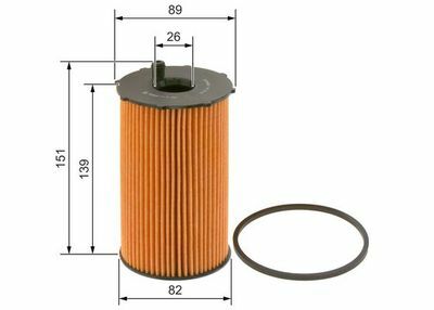 Land Rover Discovery 3 2.7TDV6 2004-2009 Bosch Yağ Filtresi NETPARP9307