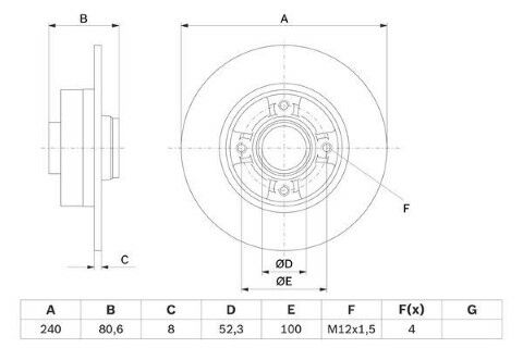 Renault Clio 3 1.6 2005-2011 Bosch Arka Disk (Rulmanlı) 2 Adet