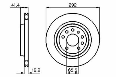 Opel Vectra C 2.0DTI 2002-2005 Bosch Arka Disk 292mm Havalı 2 Adet