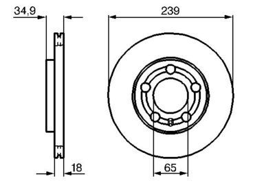 Volkswagen Polo 1.4TDI 2001-2009 Bosch Ön Disk 2 Adet