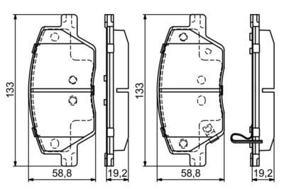 Fiat Egea 1.3MJ 2015-2025 Bosch Ön Balata NETPAR22397