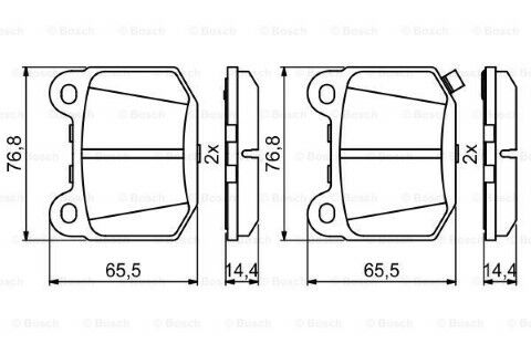 Subaru Forester 2.0TD 2012-2019 Bosch Arka Balata NETPAR21580