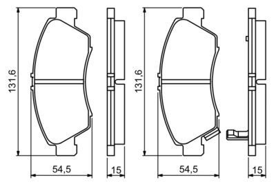 Honda Civic 1.4 1995-2001 Bosch Ön Balata
