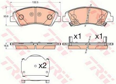 Hyundai i10 1.1 2008-2010 TRW Ön Balata