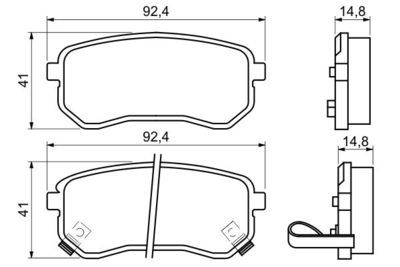Hyundai i10 1.1CRDi 2008-2010 Bosch Arka Balata