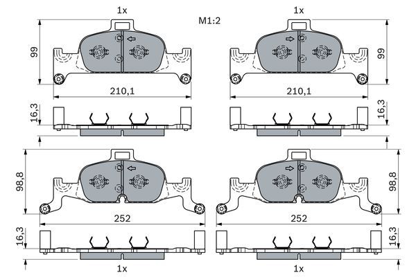 Audi A4 45TFSI 2.0 2020-2023 Bosch Ön Balata