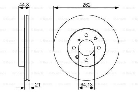 Honda Civic 1.4 1995-2005 Bosch Ön Disk 262mm 2 Adet