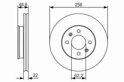 Hyundai Accent Era 1.5CRDi 2006-2012 Bosch Ön Disk 256x22 2 Adet