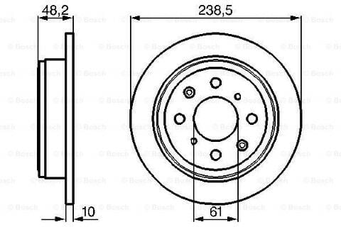 Rover 25 1.4 2000-2005 Bosch Arka Disk 2 Adet