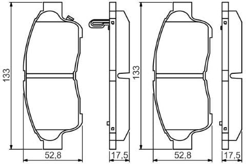 Toyota Corolla 1.6 Terra 1997-1999 Bosch Ön Balata NETPAR21601