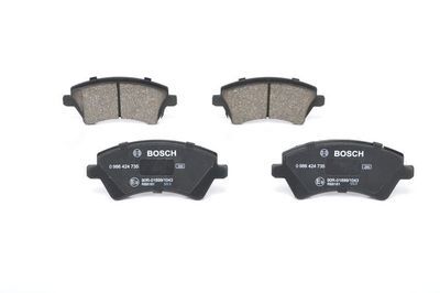 Toyota Corolla 1.6 2001-2007 Bosch Ön Balata NETPAR23766