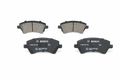 Toyota Corolla 1.4 2001-2007 Bosch Ön Balata NETPAR23766
