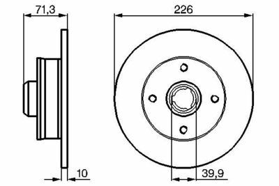 Volkswagen Passat 1.9TDI 1993-1996 Bosch Arka Disk 2 Adet