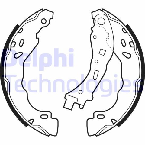 Peugeot 208 1.0 2012-2015 Delphi Arka Kampana Balatası