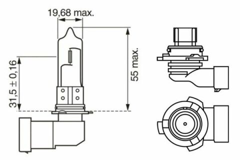 Bosch HB4 Eco Far Ampülü TEKLİ PAKET