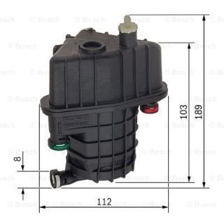 Renault Clio 3 1.5dCi 2005-2012 Bosch Mazot Filtresi Sensörsüz