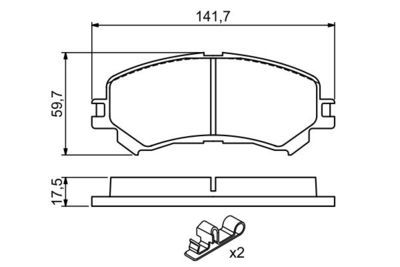 Nissan Qashqai 1.2 2013-2021 Bosch Ön Balata NETPAR22065