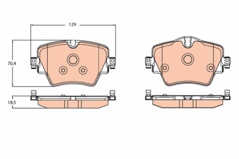 BMW 1 F40 116d 1.5 2019-2022 TRW Ön Balata NETPAR25617
