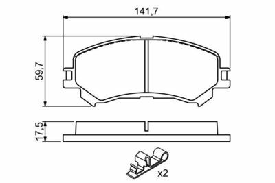 Nissan Qashqai 1.3 2018-2021 Bosch Ön Balata NETPAR22065