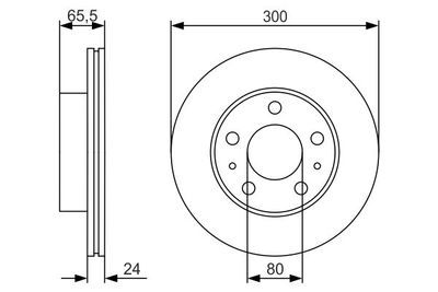 Fiat Ducato 130 MJ 2.3 2011-2014 Bosch Ön Disk 300mm 2 Adet