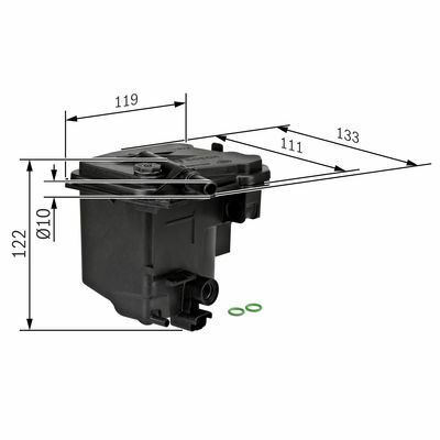 Ford Focus 2 1.6TDCi 2004-2006 Bosch Mazot Filtresi N7006