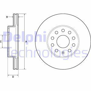Seat Leon 1.4TSI 2012-2018 Delphi Ön Disk 276mm 2 Adet