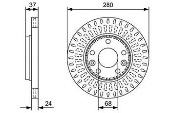 Renault Captur 1.3Tce 140 2020-2025 Bosch Ön Disk 280mm 2 Adet