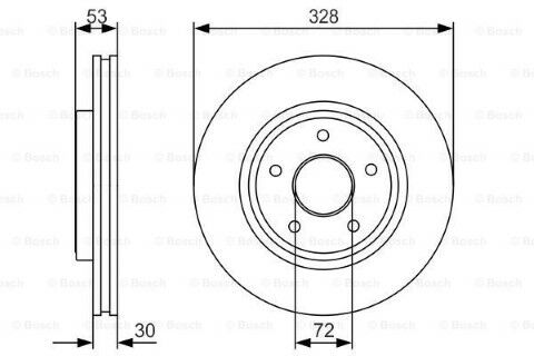 Jeep G. Cherokee (WH) 3.0CRD 2005-2011 Bosch Ön Disk 2 Adet