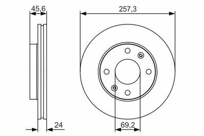 Hyundai Matrix 1.6 2001-2010 Bosch Ön Disk 2 Adet