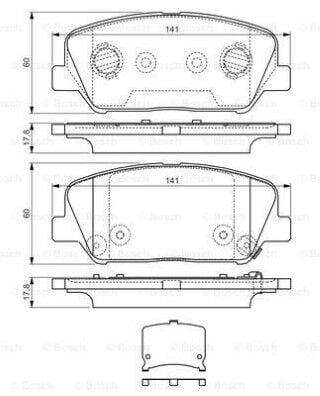 Hyundai i30 1.6 2011-2015 Bosch Ön Balata WVA24915