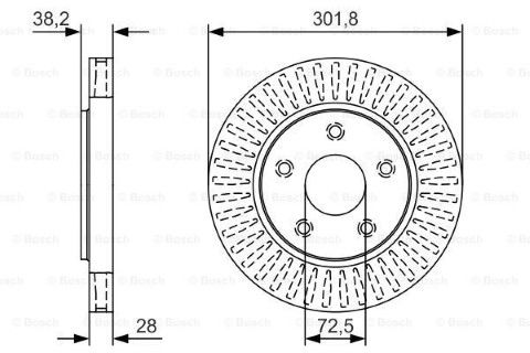 Fiat Freemont 2.0MJet 2011-2015 Bosch Ön Disk 2 Adet