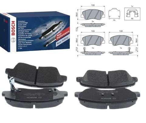 Hyundai Bayon 1.4MPI 2021-2025 Bosch Ön Balata NETPAR25348