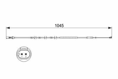 BMW 4 F36 420d 2.0 2014-2021 Bosch Arka Balata Fişi 1045mm