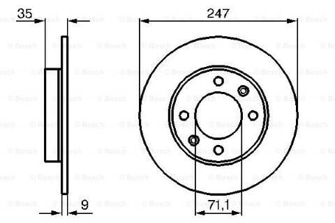 Peugeot Partner 1.6HDi 2005-2011 Bosch Arka Disk Rulmansız 2 Adet
