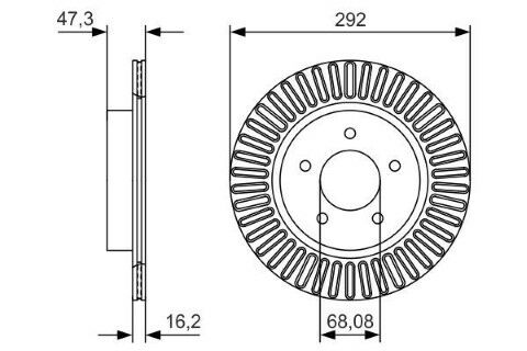 Nissan X-Trail 1.6dCi 2014-2020 Bosch Arka Disk (292 mm) 2 Adet