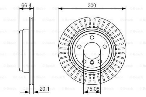 BMW 4 F36 420d 2.0 2014-2021 Bosch Arka Disk 2 Adet