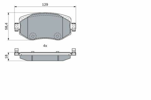 Renault Megane 4 1.3Tce 140 2018-2025 Bosch Ön Balata NETPAR22610