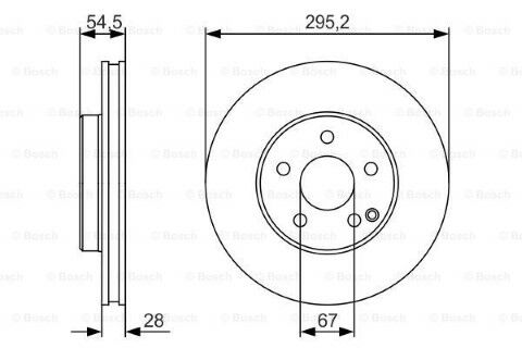 Mercedes E Serisi (211) E320CDI 3.0 2005-2009 Bosch Ön Disk 2 Adet