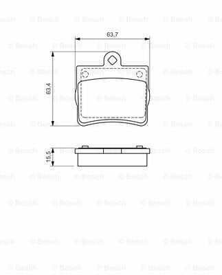 Mercedes C Serisi (202) C180 1.8 1993-2000 Bosch Arka Balata WVA21900