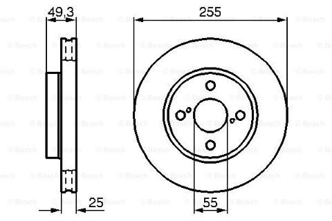Toyota Corolla 1.4 2001-2007 Bosch Ön Disk 2 Adet
