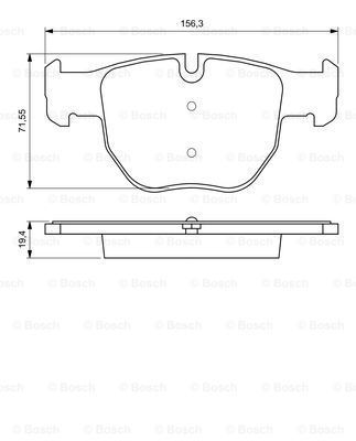 Land Rover Range Rover 3 3.0Td6 2002-2006 Bosch Ön Balata NETPAR23397