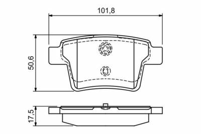 Jaguar X-Type 3.0 2001-2009 Bosch Arka Balata NETPAR24260
