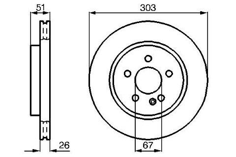 Mercedes ML Serisi (163) ML320 3.2	 1998-2003 Bosch Ön Disk 2 Adet
