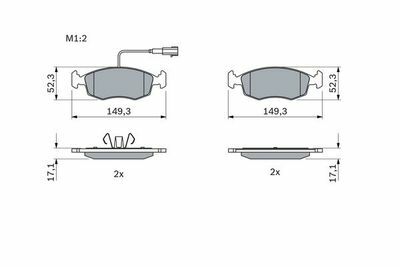 Fiat 500C 0.9 2010-2015 Bosch Ön Balata NETPAR25323
