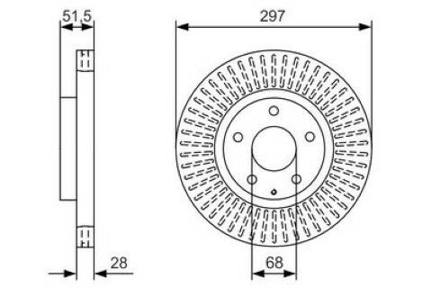 Mazda CX-5 2.2D 2012-2015 Bosch Ön Disk 2 Adet