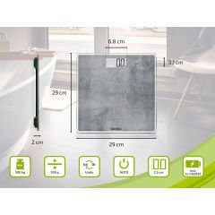 Leifheit Style Sense Compact Concrete Dijital Kişisel Terazi