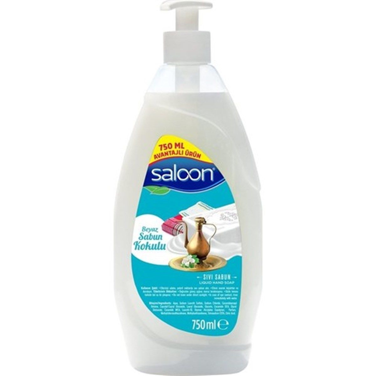 Saloon Beyaz Sabun Kokulu Sıvı Sabun 750 ML