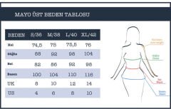 Kolları Parmak Geçmeli Garnili İki Renkli Spor Tesettür Mayo- Siyah Turuncu Narçiçeği -  Mayou