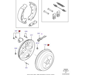 Ford Connect Arka  Balata Tablası Sağ